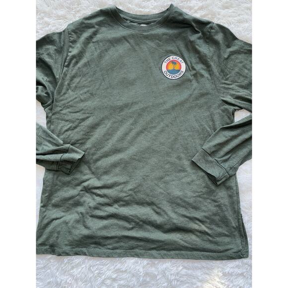 Home Free Men’s Sz. 2XL Green “ Great outdoors Florida” Long Slv Tee - Picture 1 of 7